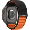 Spigen WBF1 Strap For Apple Watch 44 / 45 / 46 / 49 Mm - Black And Orange - (28750-0)