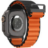 Spigen WBF1 Strap For Apple Watch 44 / 45 / 46 / 49 Mm - Black And Orange - (28750-0)