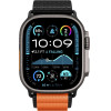 Spigen WBF1 Strap For Apple Watch 44 / 45 / 46 / 49 Mm - Black And Orange - (28750-0)