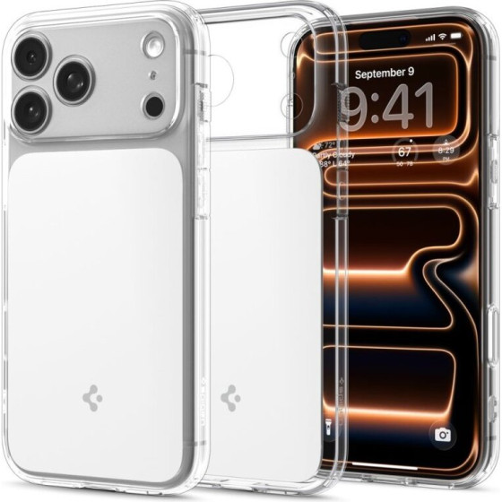 Spigen ULTRA HYBRID ''T'' MAG MAGSAFE IPHONE 17 PRO MAX CLEAR/WHITE - (8800283314120-ACS102)