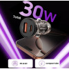 Tech-Protect CC01 2-PORT CAR CHARGER PD 30W / QC3.0 BLACK - (5906302361311)