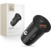 Tech-Protect CC02 2-PORT CAR CHARGER PD 35W / QC3.0 BLACK - (5906302361038)