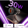 Tech-Protect CC03 2-PORT CAR CHARGER PD 30W / QC3.0 BLACK - (5906302361649)