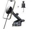 Tech-Protect MM15W-V10 MAGNETIC MAGSAFE DASHBOARD & VENT CAR MOUNT WIRELESS CHARGER 15W BLACK - (5906302362417)