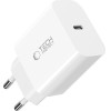 Tech-Protect NC20W 1-PORT NETWORK CHARGER PD 20W + LIGHTNING CABLE WHITE - (5906302362899)
