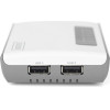 Digitus 2 Port Usb 2.0 Wireless Multi-Functional Network Server, 300 Mbps - (DN-13024)