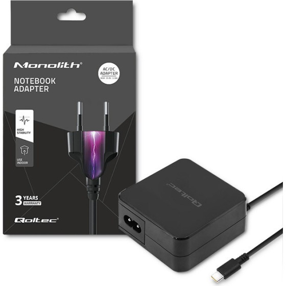 QOLTEC Charger | 65W | 5-20.3V | 2-3.25A | Usb Type C | Pd - (51027)
