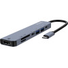 SAVIO Interface Hub Usb Type-C 5000 Mbit/s Black - (AK-82)