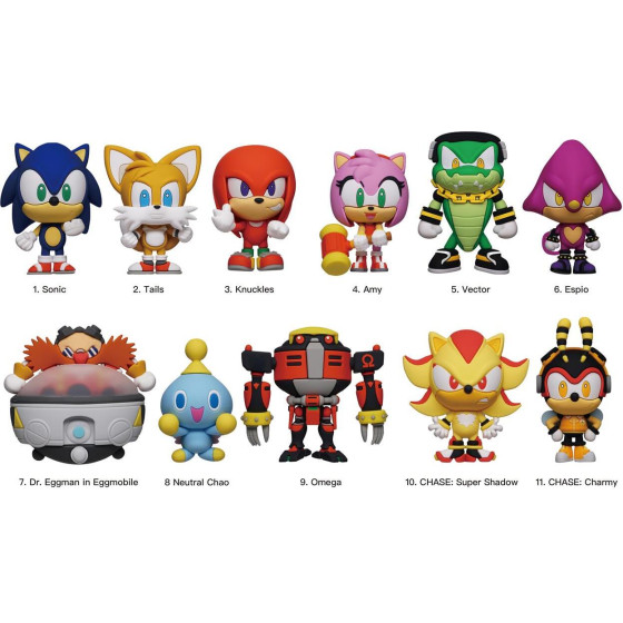 Monogram: Sonic (Blind Bag/Random) 3D Foam Bag Clips Figures