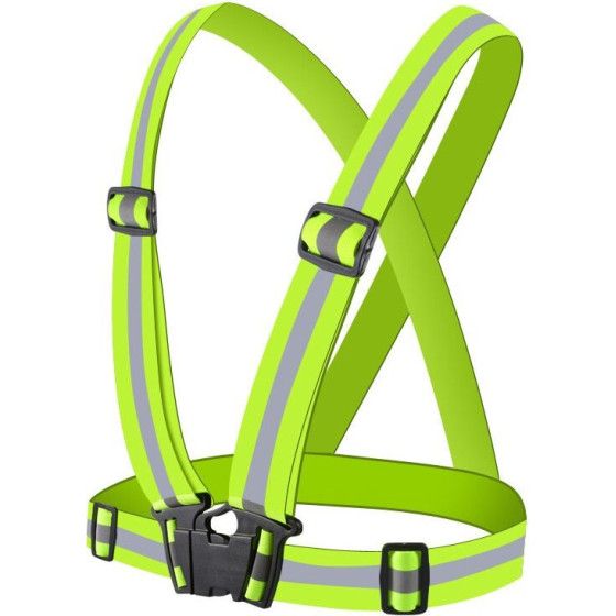 Hurtel Adjustable Reflective Harness For a Running Bike - Yellow 9111201928749 - (Reflective Vest Yellow)