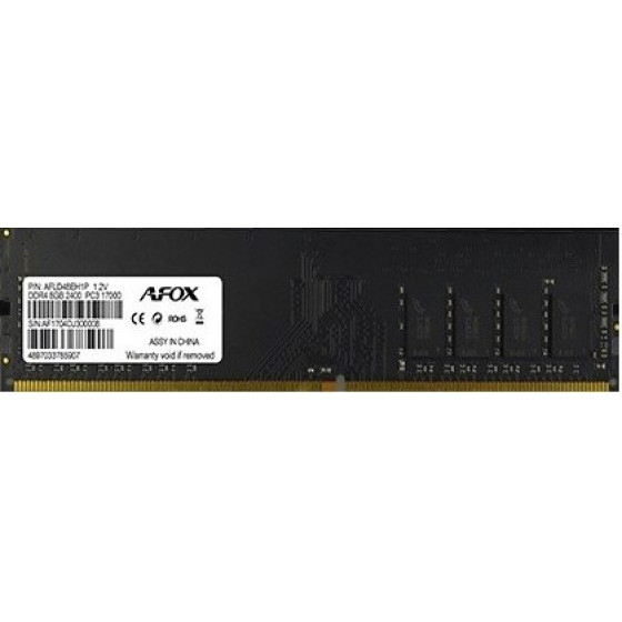 AFOX DDR4 8G 2400 UDIMM memory module 8 GB 1 x 8 GB 2400 MHz - (AFLD48EH1P)