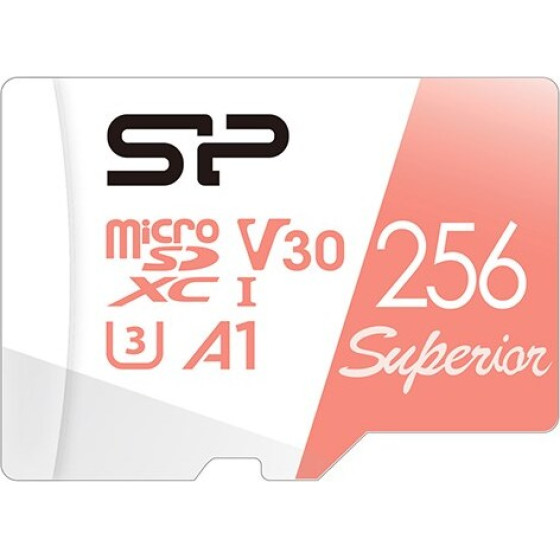 Silicon Power Superior 256 GB MicroSDXC UHS-I Class 10 - (SP256GBSTXDV3V20SP)