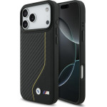 BMW Case M Carbon Line & Logo MagSafe for iPhone 17 Pro Max yellow - (BMHMP17X25PCCSCKY)