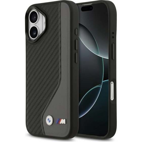 BMW Case M Carbon Logo MagSafe for iPhone 17 anthracite - (BMHMP17S25PCCSCAK)