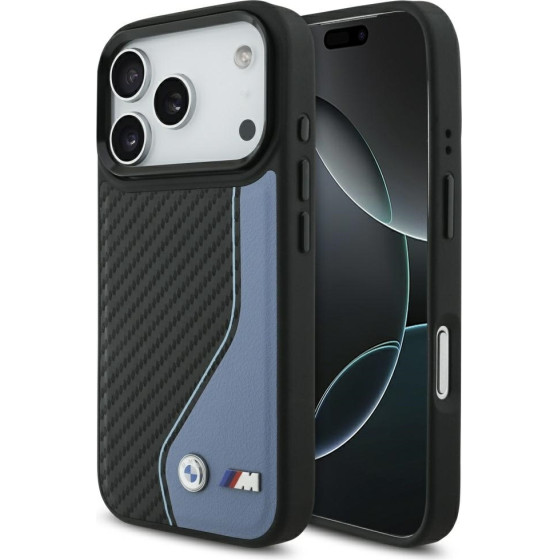 BMW Case M Carbon Logo MagSafe for iPhone 17 Pro blue - (BMHMP17L25PCCSCBK)
