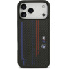 BMW Case M Kevlar Lines & Logo MagSafe for iPhone 17 Pro Max black - (BMHMP17X25CFSTSK)