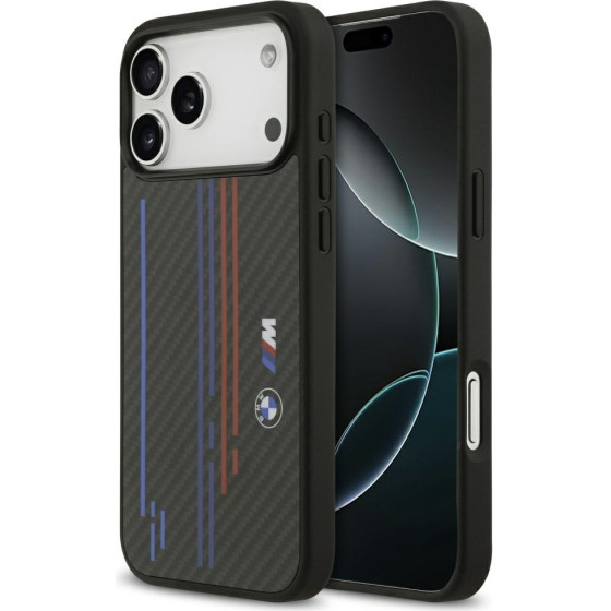 BMW Case M Kevlar Lines & Logo MagSafe for iPhone 17 Pro Max black - (BMHMP17X25CFSTSK)