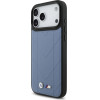 BMW Case M Quilted Logo MagSafe for iPhone 17 Pro Max blue - (BMHMP17X25PSECHB)