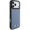 BMW Case M Quilted Logo MagSafe for iPhone 17 Pro Max blue - (BMHMP17X25PSECHB)