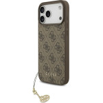 Guess 4G Charms Collection MagSafe case for iPhone 17 Pro Max brown - (GUHMP17XGF4GCW)
