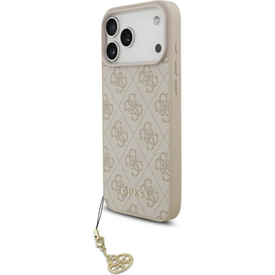 Guess 4G Charms Collection MagSafe Case for iPhone 17 Pro Max Pink - (GUHMP17XGF4GCP)