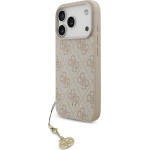 Guess 4G Charms Collection MagSafe Case for iPhone 17 Pro Pink - (GUHMP17LGF4GCP)