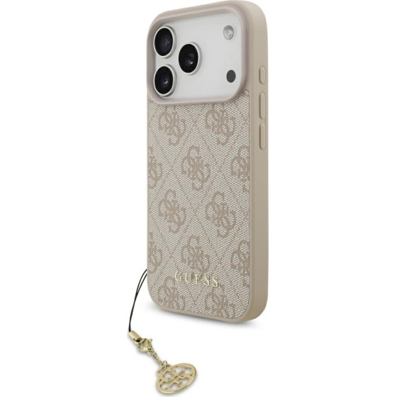 Guess 4G Charms Collection MagSafe Case for iPhone 17 Pro Pink - (GUHMP17LGF4GCP)