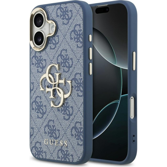 Guess Case 4G Big 4G Classic Logo for iPhone 17 blue gold - (GUHCP17S4GMGCBL)