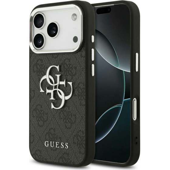 Guess Case 4G Big 4G Classic Logo for iPhone 17 Pro Max black silver - (GUHCP17XP4G4SMCK)