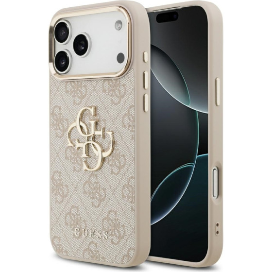 Guess Case 4G Big 4G Classic Logo for iPhone 17 Pro Max pink gold - (GUHCP17X4GMGCPI)