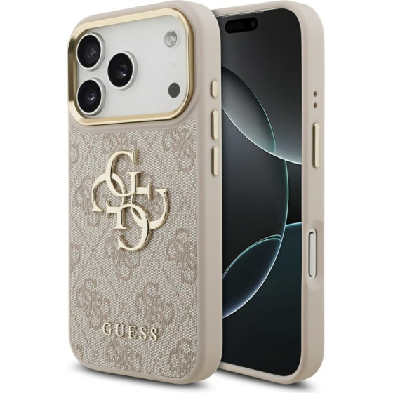 Guess Case 4G Big 4G Classic Logo for iPhone 17 Pro pink gold - (GUHCP17L4GMGCPI)
