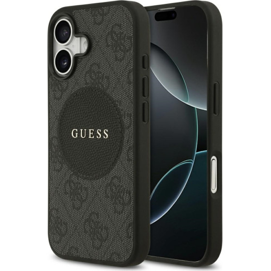 Guess Case 4G Circle Classic Logo MagSafe for iPhone 17 black - (GUHMP17SP4PGRSGK)
