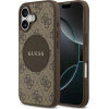Guess Case 4G Circle Classic Logo MagSafe for iPhone 17 brown - (GUHMP17SP4PGRSGW)