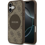 Guess Case 4G Circle Classic Logo MagSafe for iPhone 17 brown - (GUHMP17SP4PGRSGW)