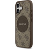 Guess Case 4G Circle Classic Logo MagSafe for iPhone 17 brown - (GUHMP17SP4PGRSGW)