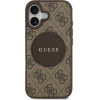 Guess Case 4G Circle Classic Logo MagSafe for iPhone 17 brown - (GUHMP17SP4PGRSGW)