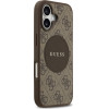 Guess Case 4G Circle Classic Logo MagSafe for iPhone 17 brown - (GUHMP17SP4PGRSGW)