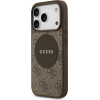Guess Case 4G Circle Classic Logo MagSafe for iPhone 17 Pro brown - (GUHMP17LP4PGRSGW)