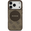 Guess Case 4G Circle Classic Logo MagSafe for iPhone 17 Pro brown - (GUHMP17LP4PGRSGW)