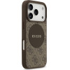 Guess Case 4G Circle Classic Logo MagSafe for iPhone 17 Pro brown - (GUHMP17LP4PGRSGW)