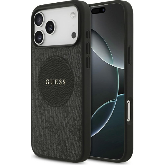 Guess Case 4G Circle Classic Logo MagSafe for iPhone 17 Pro Max black - (GUHMP17XP4PGRSGK)