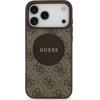 Guess Case 4G Circle Classic Logo MagSafe for iPhone 17 Pro Max brown - (GUHMP17XP4PGRSGW)