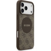 Guess Case 4G Circle Classic Logo MagSafe for iPhone 17 Pro Max brown - (GUHMP17XP4PGRSGW)