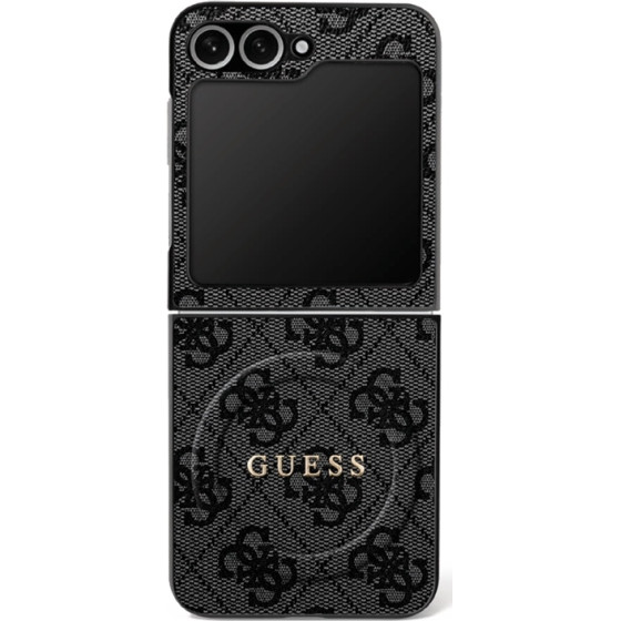 Guess Case 4G Classic MagSafe for Samsung Galaxy Z Flip7 black - (GUHMZF7P4MSEGCK)
