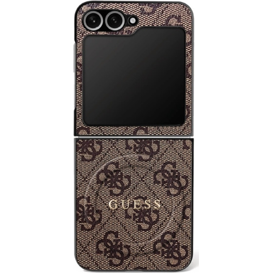 Guess Case 4G Classic MagSafe for Samsung Galaxy Z Flip7 brown - (GUHMZF7P4MSEGCW)