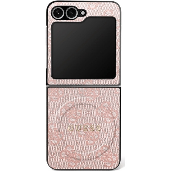 Guess Case 4G Classic MagSafe for Samsung Galaxy Z Flip7 pink - (GUHMZF7P4MSEGCP)