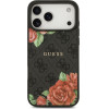 Guess Case 4G Flowers Print MagSafe for iPhone 17 Pro black - (GUHMP17LP4ROPEMCK)