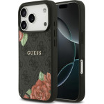 Guess Case 4G Flowers Print MagSafe for iPhone 17 Pro Max black - (GUHMP17XP4ROPEMCK)