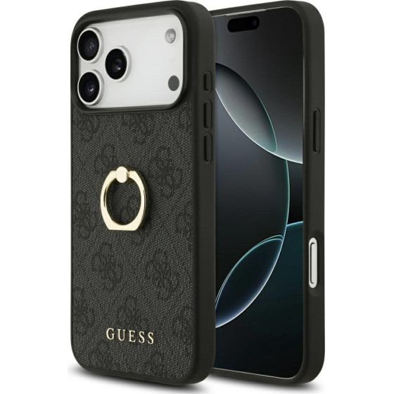 Guess Case 4G Ring Stand for iPhone 17 Pro Max black - (GUHCP17X4GMRGR)