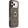 Guess Case 4G Ring Stand for iPhone 17 Pro Max brown - (GUHCP17X4GMRBR)